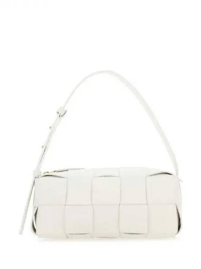 Brick Cassette Intrecciato Small Shoulder Bag White - BOTTEGA VENETA - BALAAN 2