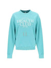 Health Club Print Cotton Sweatshirt Mint - SPORTY & RICH - BALAAN 2