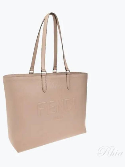 Roma Leather Tote Bag Beige - FENDI - BALAAN 2