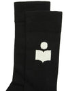 Siloqui Logo Socks Black - ISABEL MARANT - BALAAN 4