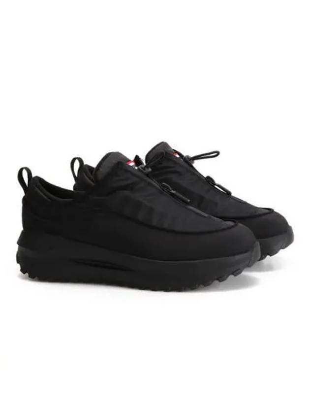 Travel Flow Zip Trainer Low Top Sneakers Black - HUNTER - BALAAN 2