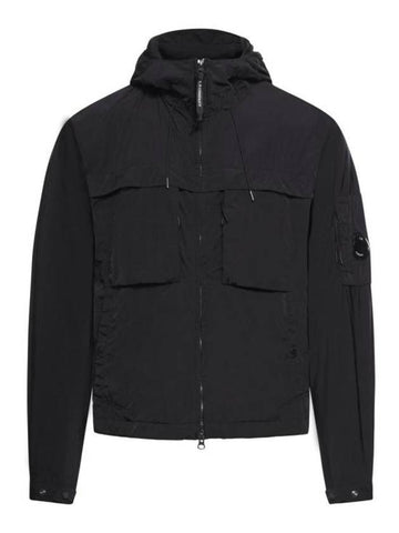 Chrome R Hooded Jacket Black - CP COMPANY - BALAAN 1