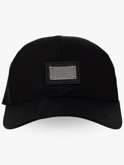 DG Logo Plaque Ball Cap Black - DOLCE&GABBANA - BALAAN 2