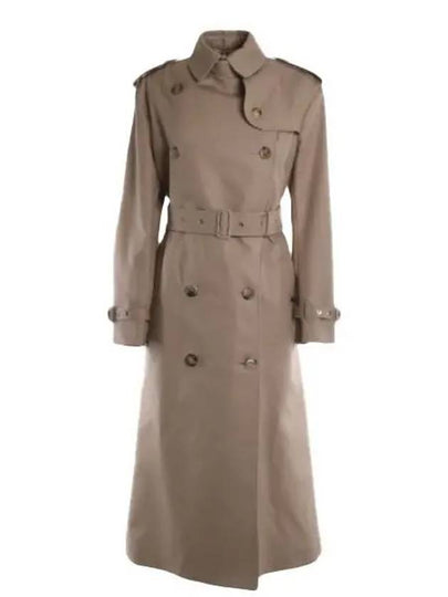 WoMen's Gabardine Loopback Trench Coat Beige - BURBERRY - BALAAN 2