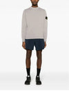 Garment Dyed Malfile Crewneck Sweatshirt Grey Heather - STONE ISLAND - BALAAN 3