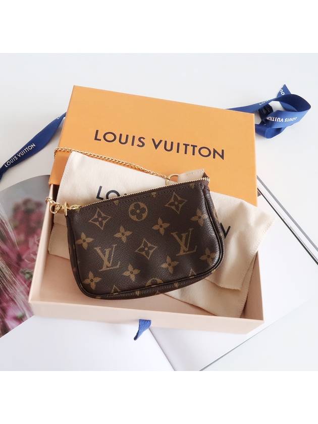 Monogram Mini Pochette Shoulder Bag Brown - LOUIS VUITTON - BALAAN 3