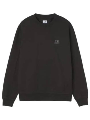 Logo Sweatshirt Black - CP COMPANY - BALAAN 1