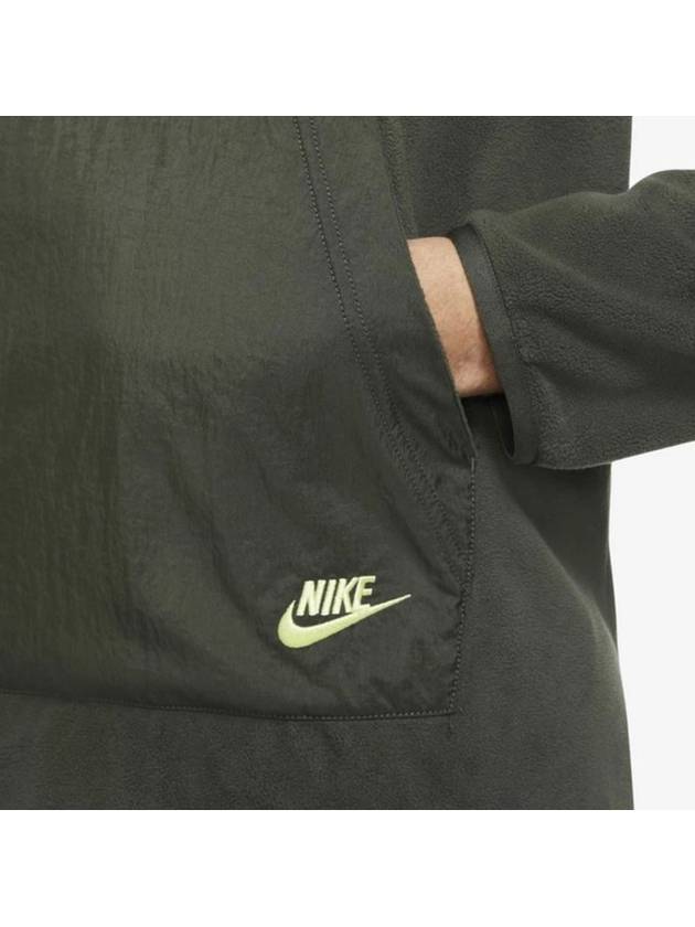 Fleece Sweatshirt DD4855 355 Khaki MENS M L Asian Fit - NIKE - BALAAN 3