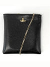 ORB Logo Square Chain Cross Bag Black - VIVIENNE WESTWOOD - BALAAN 2