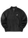 NSW Club Corduroy Harrington Jacket Black US EU FZ0631 010 - NIKE - BALAAN 2