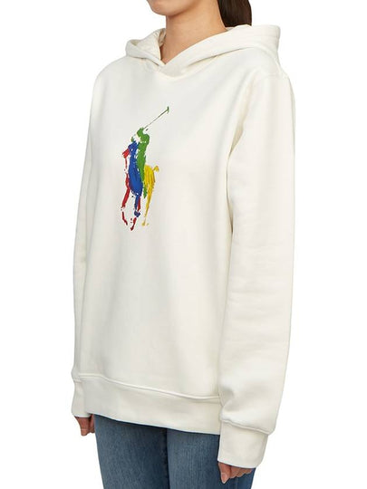 Kids brushed hoodie 323925619003 WHITE Adults can wear - POLO RALPH LAUREN - BALAAN 2