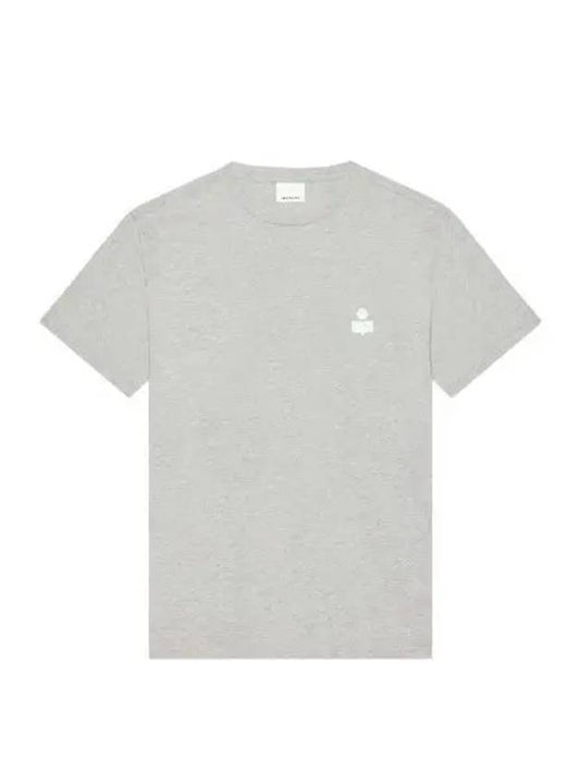 Zafferh Logo Cotton Short Sleeve T-Shirt Grey - ISABEL MARANT - BALAAN 2