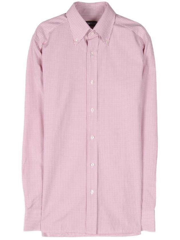 94VATO pink check shirt - TOM FORD - BALAAN 1