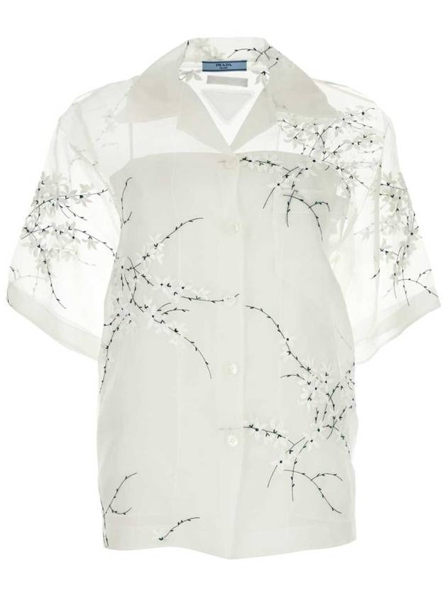 Shirt P433BRS18214KF F0009 White - PRADA - BALAAN 2