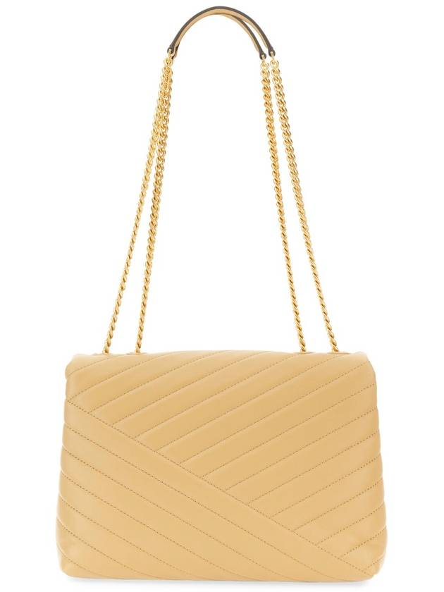 Kira Chevron Convertible Shoulder Bag Beige - TORY BURCH - BALAAN 3