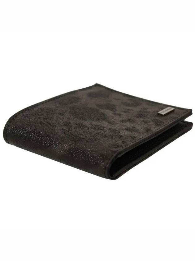 Leopard Leather Half Wallet Grey - DOLCE&GABBANA - BALAAN 4