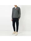 Heart Waffen Wool Men's Cardigan Gray P1N008 GRAY - COMME DES GARCONS - BALAAN 2