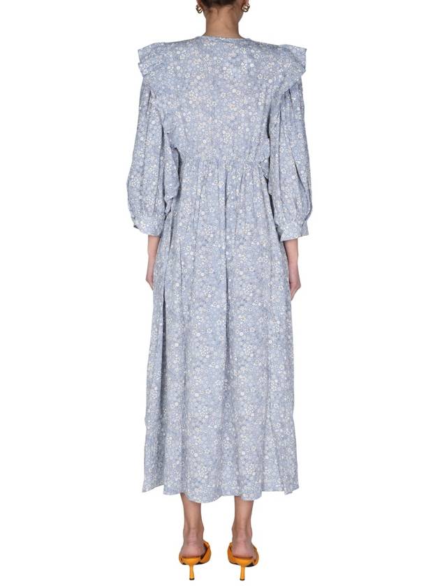 Alona viscose long dress blue - BAUM UND PFERDGARTEN - BALAAN 5