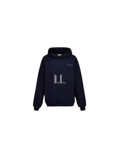 Logo Print Hoodie Blue - MARNI - BALAAN 2