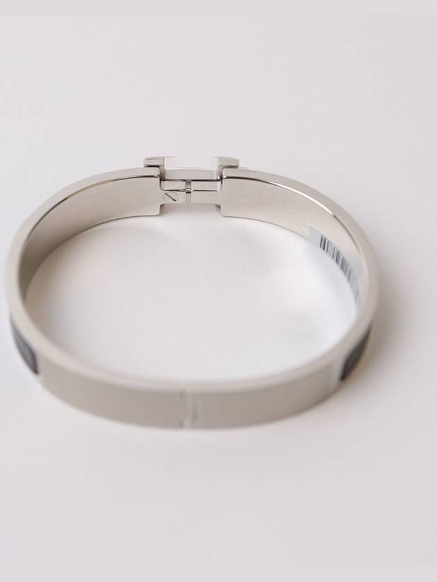 Click Ache HH Palladium Matte Bracelet Noir - HERMES - BALAAN 4