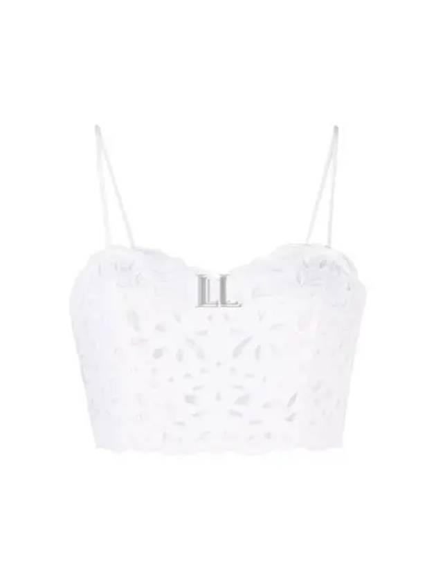 Embroidered Bustier Sleeveless White - CHLOE - BALAAN 2