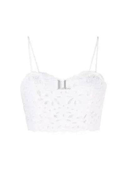 Embroidered Bustier Sleeveless White - CHLOE - BALAAN 2