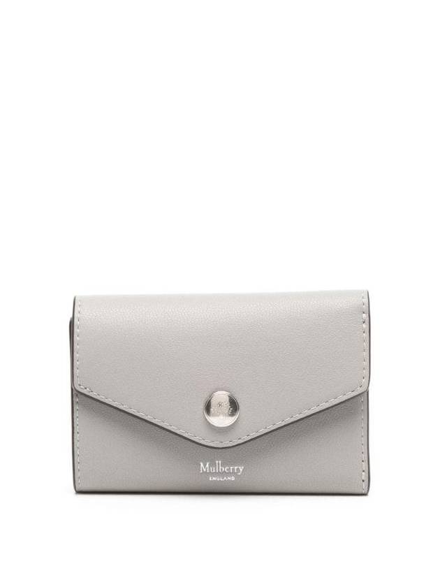 Folded Multi Card Wallet Pale Grey - MULBERRY - BALAAN 1