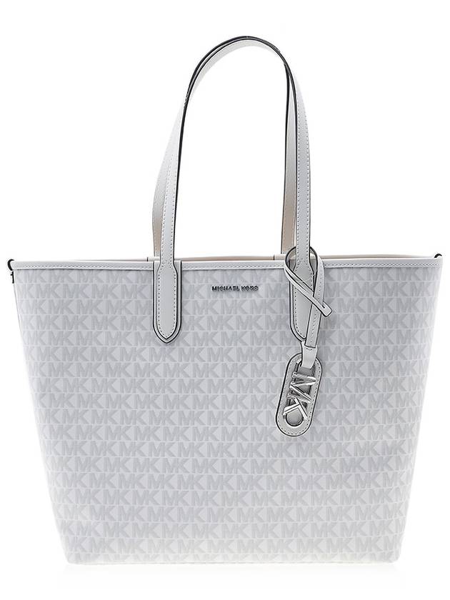 Eliza Logo Print Large Tote Bag White - MICHAEL KORS - BALAAN 3