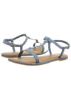 Women's Blue Suede Strap Sandals J1285ENNIFER 25B - TOMMY HILFIGER - BALAAN 4