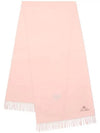 Grande Unita Logo Fringe Muffler Pink - LORO PIANA - BALAAN 3