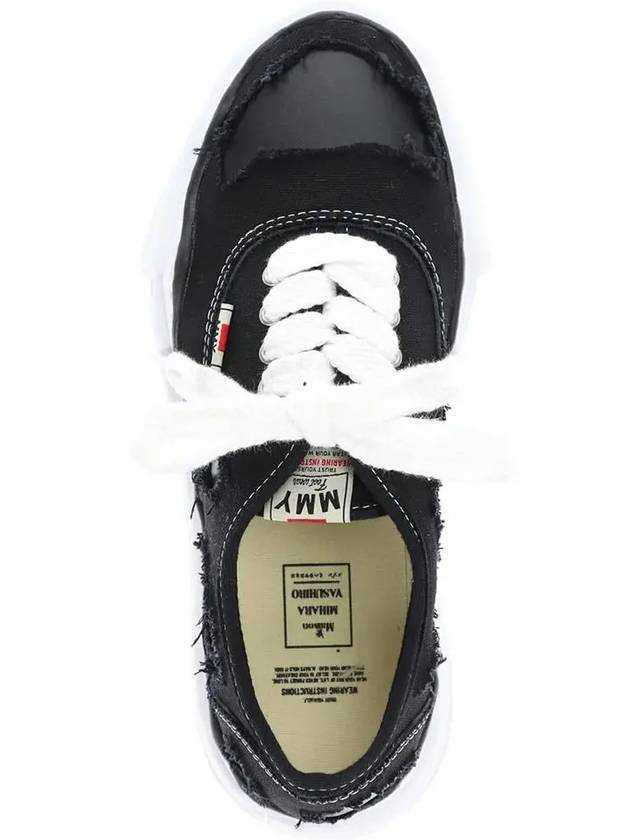 Baker OG Sole Broken Low Top Sneakers Black - MAISON MIHARA YASUHIRO - BALAAN 5