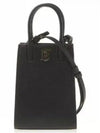 Frances Grainy Leather Mini Tote Bag Black - BURBERRY - BALAAN 2