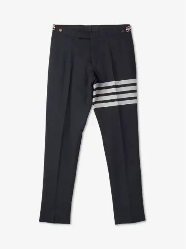 4 Bar Low Rise Slacks Grey - THOM BROWNE - BALAAN 2