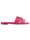 Roman Stud Quilted Leather Slipper Pink - VALENTINO - BALAAN 1