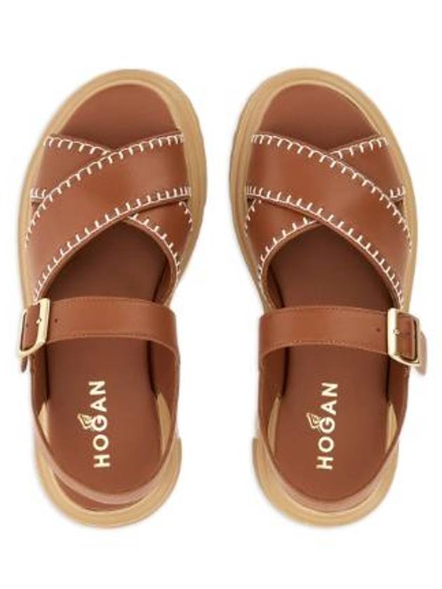 Sandals HXW6440FJ30LE9S003 Brown - HOGAN - BALAAN 4