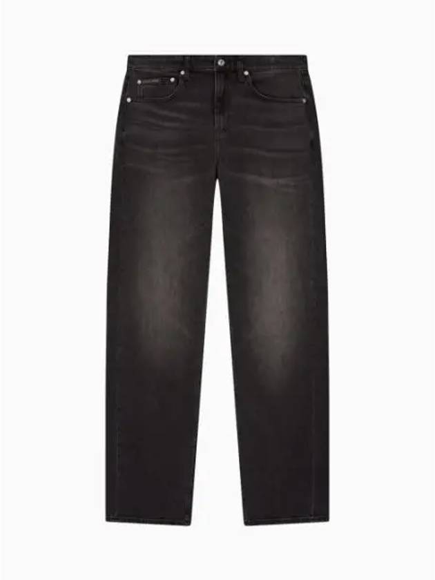 Jeans 90s Straight Fit Denim Jeans Black - CALVIN KLEIN - BALAAN 1