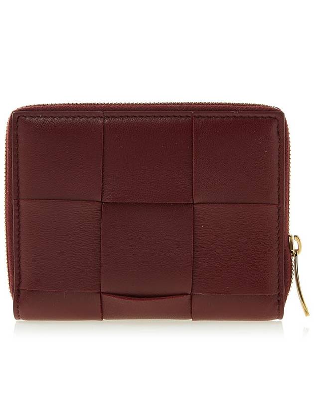 Intrecciato Zip Around Half Wallet Red - BOTTEGA VENETA - BALAAN 4