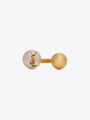 YSL Logo Pearl Ring Aging Brass Gold - SAINT LAURENT - BALAAN 3