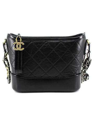 CH Gabriel Hobo Bag Small Black CH41BG177 - CHANEL - BALAAN 1