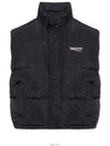 Cocoon Logo Print Padded Vest Black - BALENCIAGA - BALAAN 6