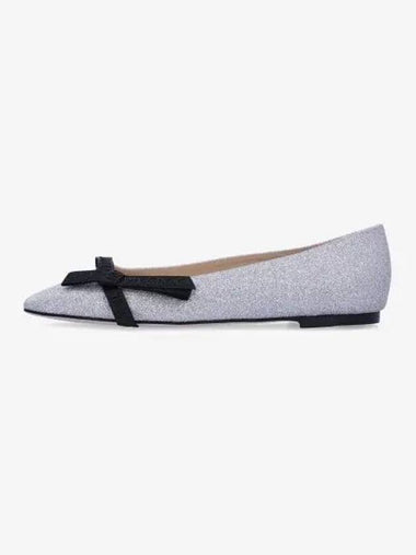 Veda ballerina flat shoes silver VEDABALLERINABMG - JIMMY CHOO - BALAAN 1