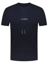 24/1 Jersey Garment Dyed Logo Short Sleeve T-Shirt Navy - CP COMPANY - BALAAN 2