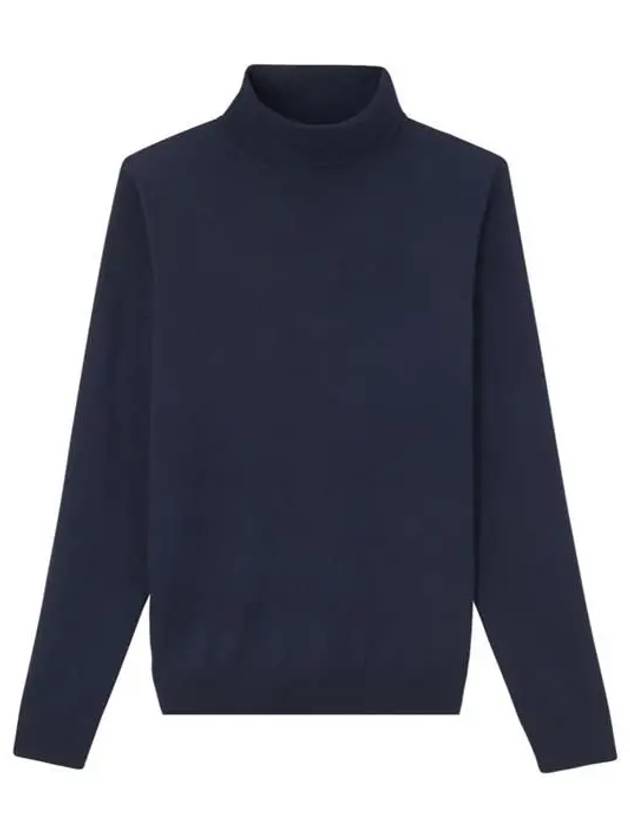 Men's Long Sleeve Wool Turtleneck Navy - A.P.C. - BALAAN 2