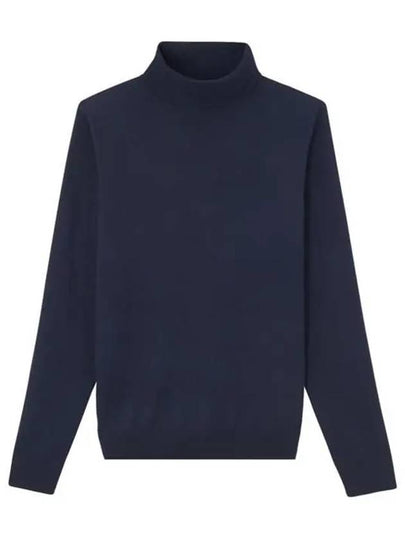 Men's Long Sleeve Wool Turtleneck Navy - A.P.C. - BALAAN 2