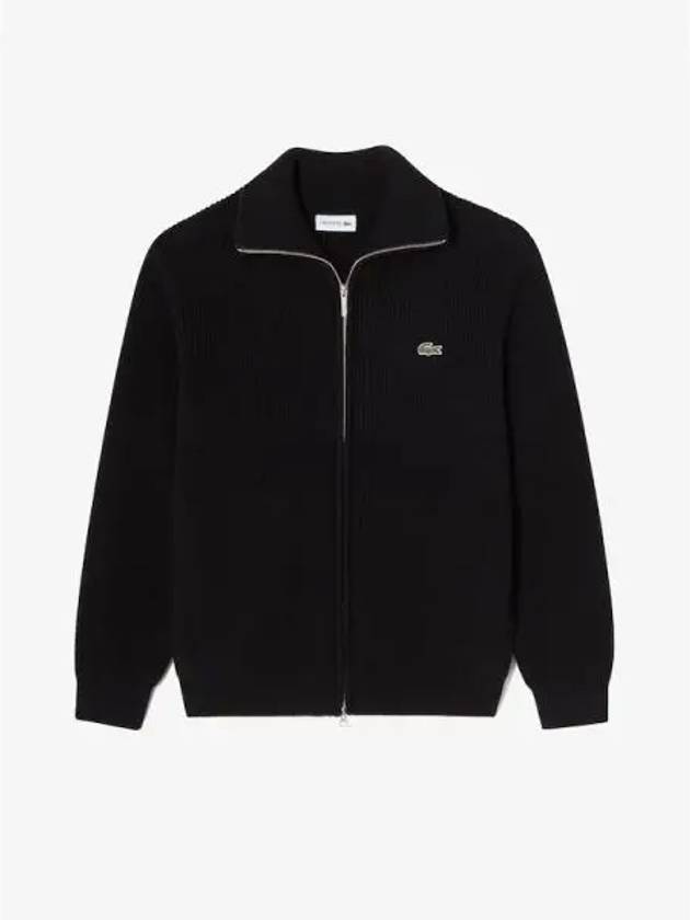 Men s rib tissue full zip up spring and fall cardigan AH055E 54N 031 Domestic product GQ2N24091217543 - LACOSTE - BALAAN 1