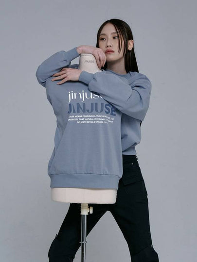 Logo Sweatshirt Blue - JINJUSE - BALAAN 2