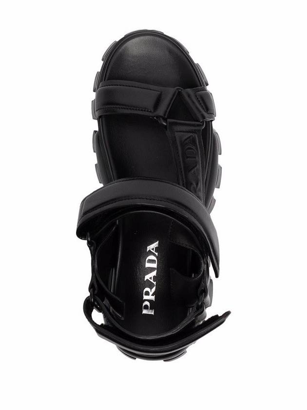 Sporty Chunky Sole Sandals Black - PRADA - BALAAN 5