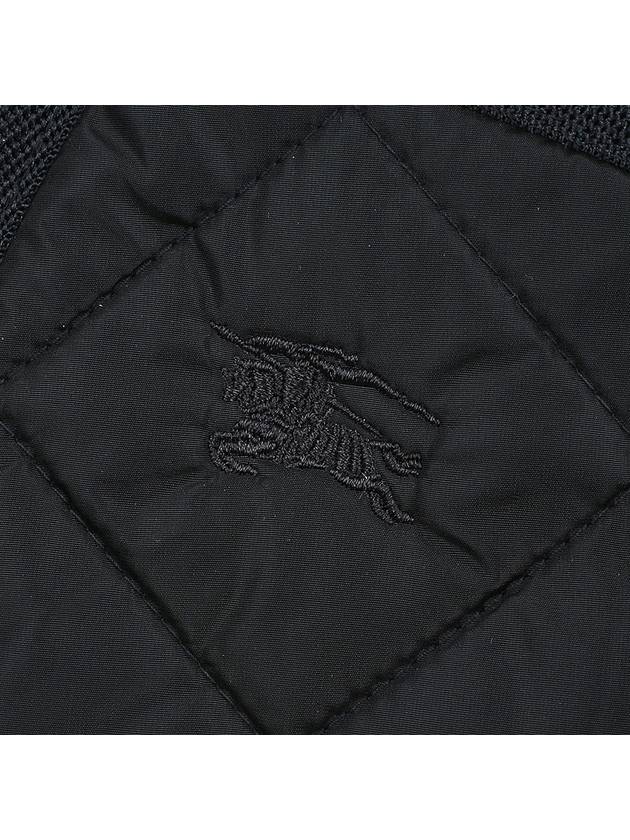 Diamond Quilted Long Nylon Jacket Black - BURBERRY - BALAAN 9