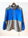 NIKE NSW Woven Hooded Jacket Flat Pewter Hyper Royal Asia FD0947 029 - NIKE - BALAAN