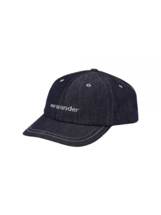 24 Dry Denim Cap Navy 5744986236 120 - AND WANDER - BALAAN 1